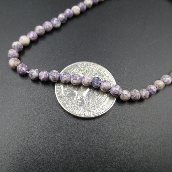 Vintage 9" Stunning Genuine Purple Stone Bracelet - Picture 4 of 5